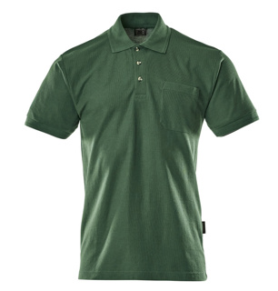 MASCOT® BORNEO Polo-Shirt, GRÜN (60% BW/40% Polyester, 180 g/m²)