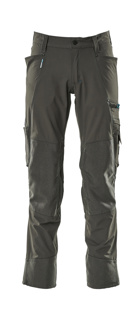 Hose mit Knietaschen, Stretchstoff, Farbe: dunkelanthrazit