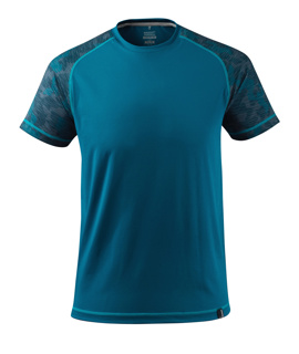 MASCOT® ADVANCED T-Shirt, DUNKELPETROLEUM (92% Polyester/8% Elasthan) 160 g/m²)