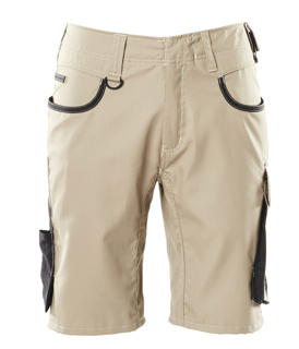 MASCOT® Unique Shorts, geringes Gewicht, Farbe: Hellkhaki/Schwarz
