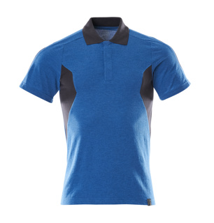 MASCOT® Accelerate Polo-Shirt, moderne Passform azurblau/schwarzblau