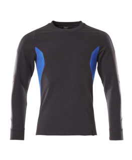 MASCOT® Accelerate Sweatshirt, moderne Passform schwarzblau/azurblau