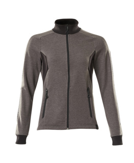 MASCOT® Accelerate Sweatshirt mit Zipper, Damen dunkelanthrazit/schwarz
