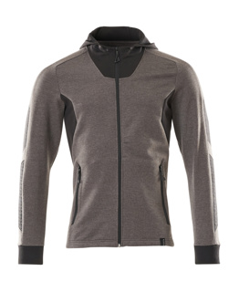 MASCOT® Accelerate Sweatshirt mit Kapuze, moderne Passform dunkelanthrazit/schwarz