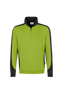 Zip-Sweatshirt-CONTRAST PERFORMANCE, Farbe kiwi/anthrazit
