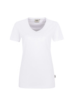 181-01 HAKRO Damen V-Shirt Mikralinar®, weiß