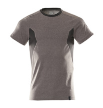 T-Shirt, moderne Passform, dunkelanthrazit/schwarz