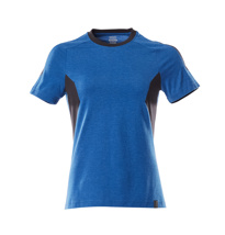 MASCOT® Accelerate Damen T-shirt azurblau/schwarzblau