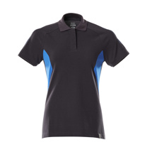MASCOT® Accelerate Polo-shirt schwarzblau/azurblau
