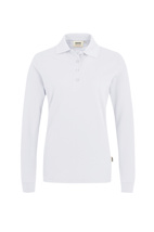 215-01 HAKRO Damen Longsleeve-Poloshirt Mikralinar®, weiß