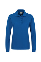 215-10 HAKRO Damen Longsleeve-Poloshirt Mikralinar®, royalblau