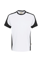 290-01 HAKRO T-Shirt Contrast Mikralinar®, weiß/anthrazit