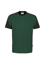 290-72 HAKRO T-Shirt Contrast Mikralinar®, tanne/anthrazit