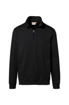 451-05 HAKRO Zip-Sweatshirt Premium, schwarz