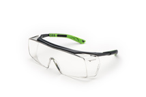 5X7 OVERSPEC-Überbrille, gun metallic/ grün, Scheibe klar