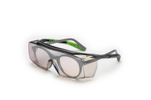 5X7 OVERSPEC-Überbrille, gun metallic/ grün, Scheibe klar