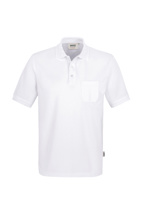 812-01 HAKRO Pocket-Poloshirt Mikralinar®, weiß