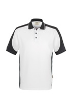 839-01 HAKRO Poloshirt Contrast Mikralinar®, weiß/anthrazit