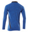 Polo-Shirt mit COOLMAX® PRO, Langarm, azurblau/schwarzblau