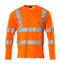 T-Shirt, V-Ausschnitt, lange Ärmel hi-vis orange