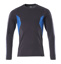 MASCOT® Accelerate T-Shirt, Langarm, Modern Fit schwarzblau/azurblau