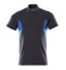 MASCOT® Accelerate Polo-Shirt, moderne Passform schwarzblau/azurblau