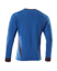 Sweatshirt, moderne Passform, azurblau/schwarzblau