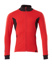 MASCOT® Accelerate Sweatshirt mit Reißverschluss,modern Fit verkehrsrot/schwarz