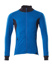 MASCOT® Accelerate Sweatshirt mit Reißverschluss,modern Fit azurblau/schwarzblau