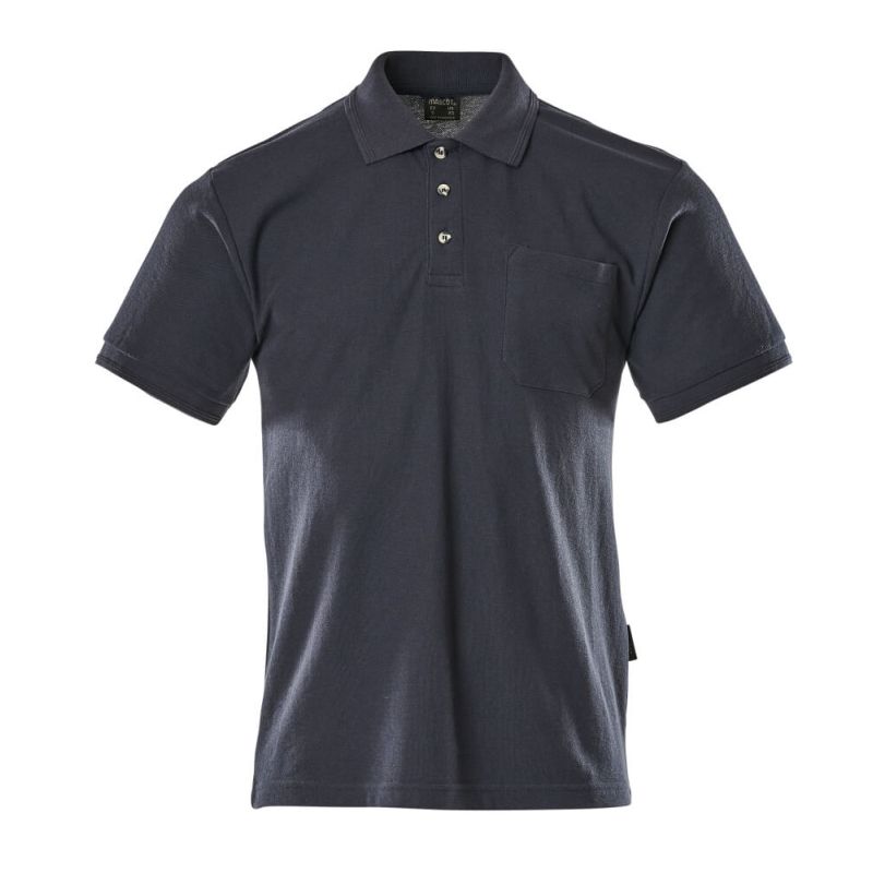 MASCOT® BORNEO Polo-Shirt, MARINE (60% BW/40% Polyester, 180 g/m²)