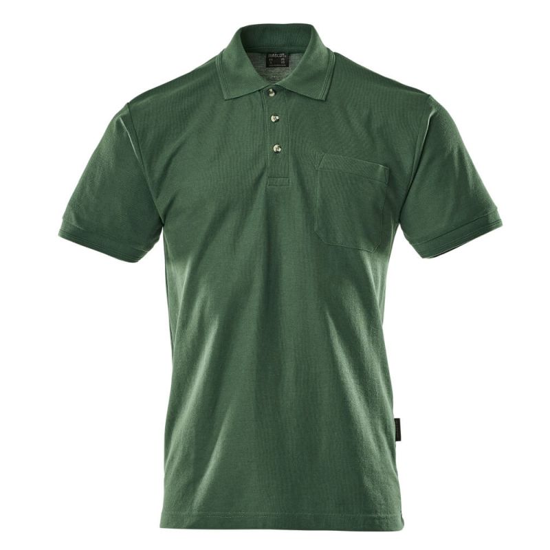 MASCOT® BORNEO Polo-Shirt, GRÜN (60% BW/40% Polyester, 180 g/m²)
