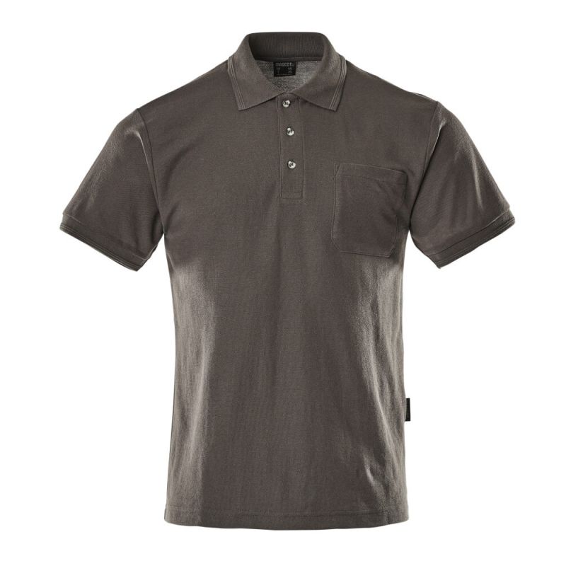 MASCOT® BORNEO Polo-Shirt, DUNKELANTHRAZIT (60% BW/40% Polyester, 180 g/m²)