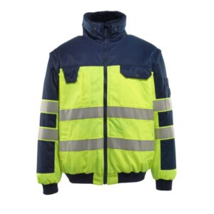MASCOT® LIVIGNO Pilotjacke, GELB/MARINE (80% Polyester/20% BW, 300 g/m²)