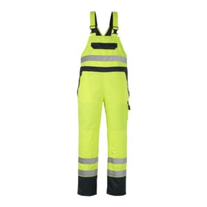 MASCOT® WELS, Überziehlatzhose, GELB/MARINE (100% Polyester (Mascottex®), 240 g/m²)