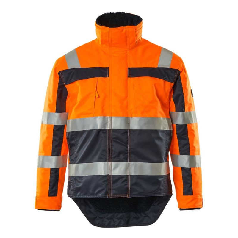 MASCOT® TERESINA Pilotjacke, ORANGE/MARINE (100% Polyester (Mascotex®), 240 g/m²)