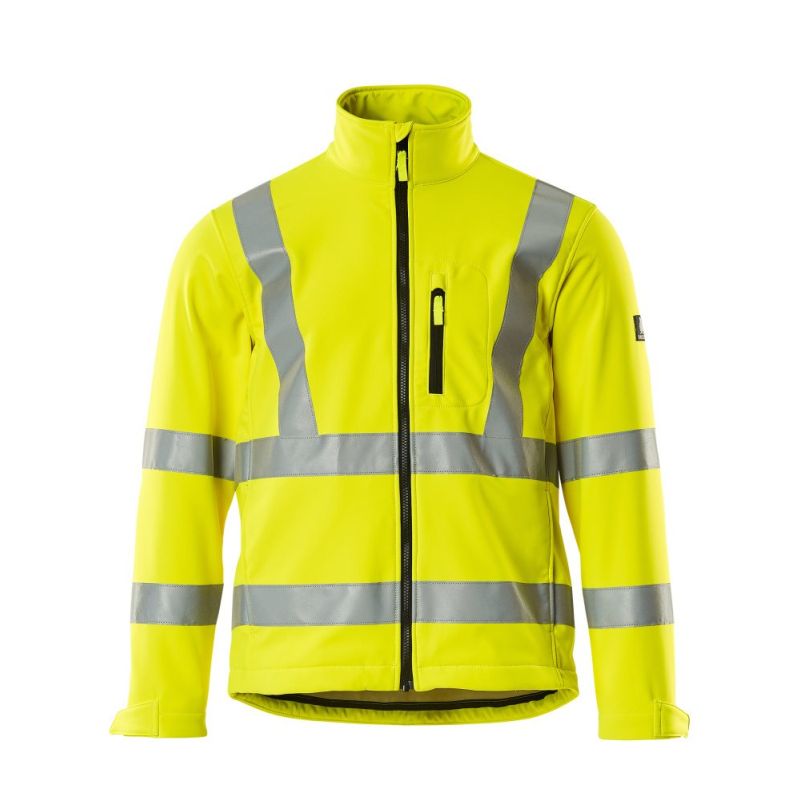 MASCOT® CALGARY Soft Shell Jacke, GELB (100% Polyester, 265 g/m²)