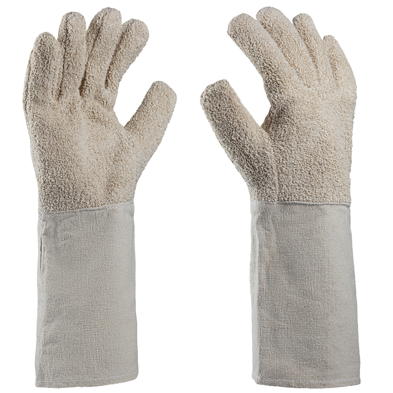 Art. 1140/38-12 Baumwollterryhandschuh, Farbe: beige (natur)