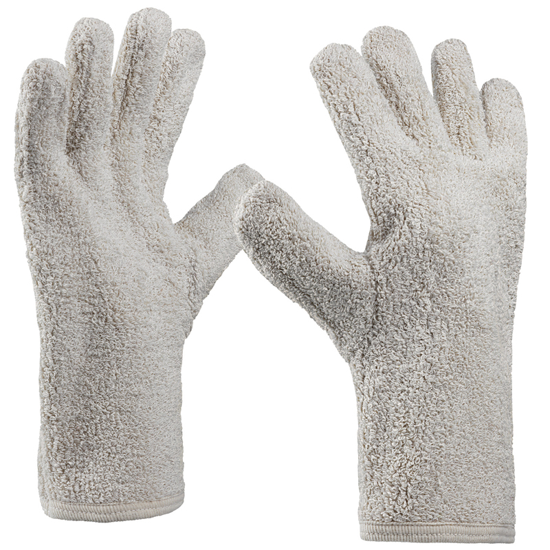 Art. 1140/TERRY Baumwollterryhandschuh, Farbe: beige (natur)