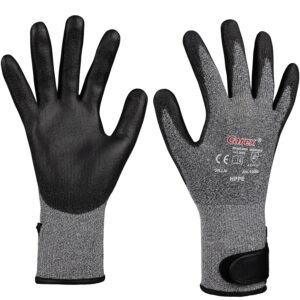 Art. 13690   Schnittschutzhandschuh mit Beschichtung,  Farbe: weiß/schwarz