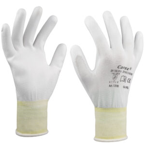 Art. 13550 Strickhandschuh mit Beschichtung,  Farbe: weiß