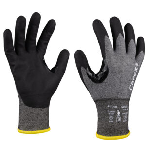 Art. 13680 Schnittschutzhandschuh mit Beschichtung, Farbe: grau/schwarz