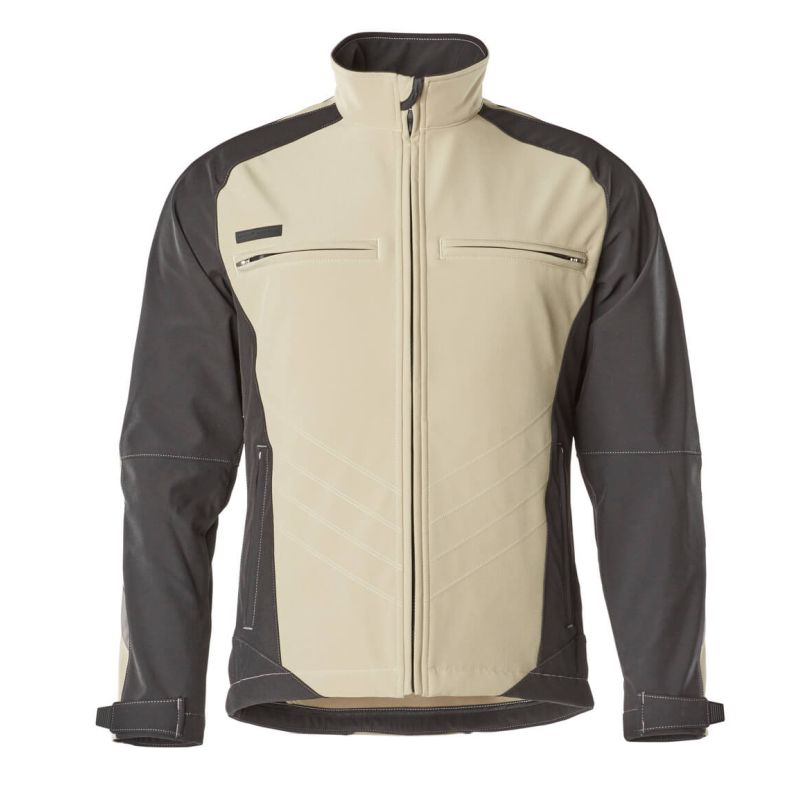 MASCOT® Dresden Softshelljacke hellkhaki/schwarz