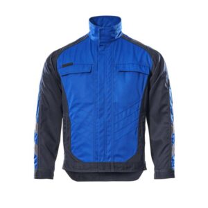 MASCOT® FULDA Arbeitsjacke, KORNBLAU/SCHWARZBLAU (65% Polyester/35% BW, 270 g/m²)