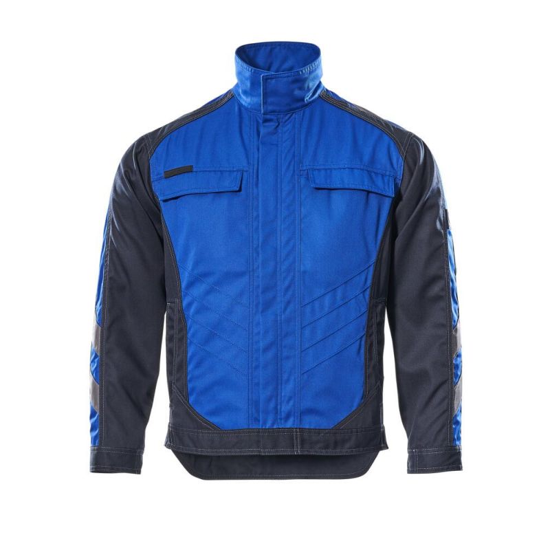 MASCOT® FULDA Arbeitsjacke, KORNBLAU/SCHWARZBLAU (65% Polyester/35% BW, 270 g/m²)