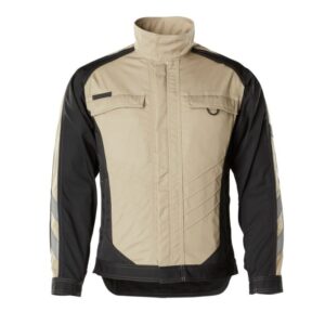 MASCOT® FULDA Arbeitsjacke, HELLKHAKI/SCHWARZ (65% Polyester/35% BW, 270 g/m²)