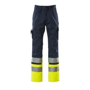 MASCOT® PATOS Hose, MARINE/GELB Teflon®-behandelt (65% Polyester/35% BW, 310 g/m²)