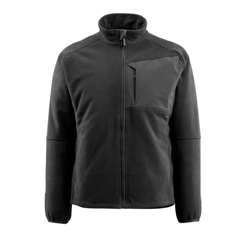MASCOT® MARBURG Fleecejacke, SCHWARZ (100% Polyester, 345 g/m²)