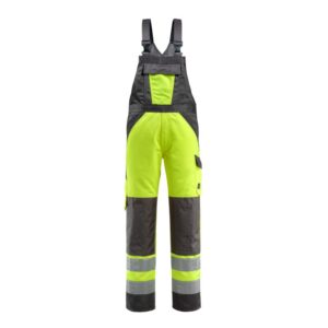 MASCOT® GOSFORD Warnschutz-Latzhose, HI-VIS GELB/DUNKELANTHRAZIT (80% Polyester/20% BW, 285 g/m²)