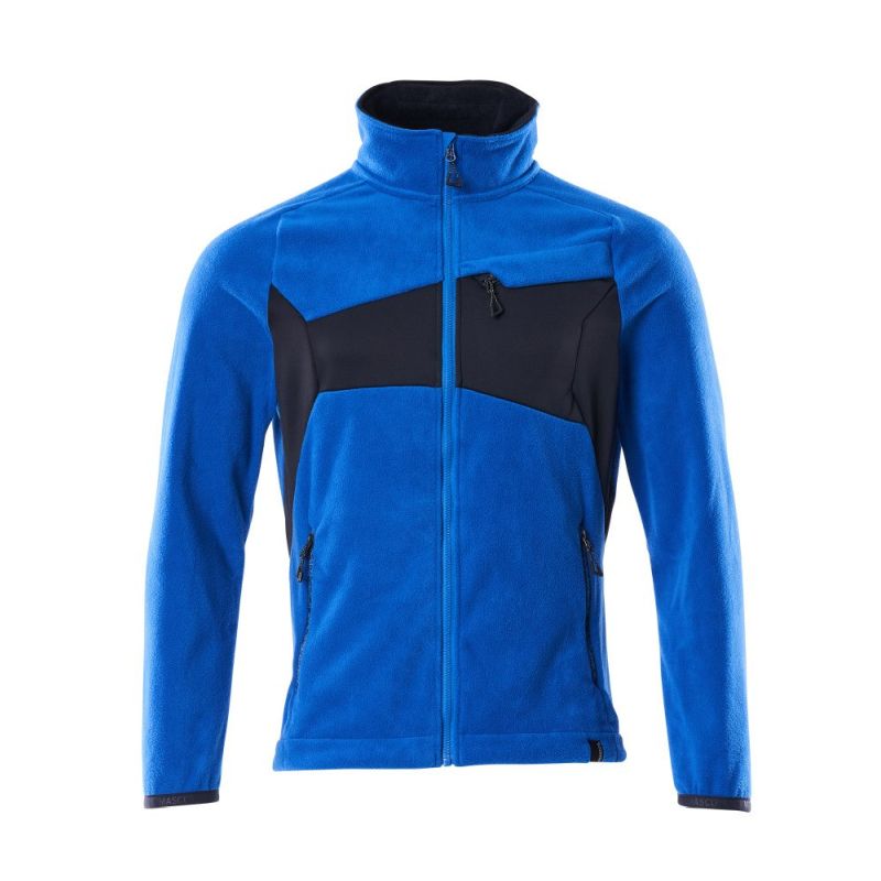 MASCOT® Accelerate Fleecejacke mit Antipilling azurblau/schwarzblau