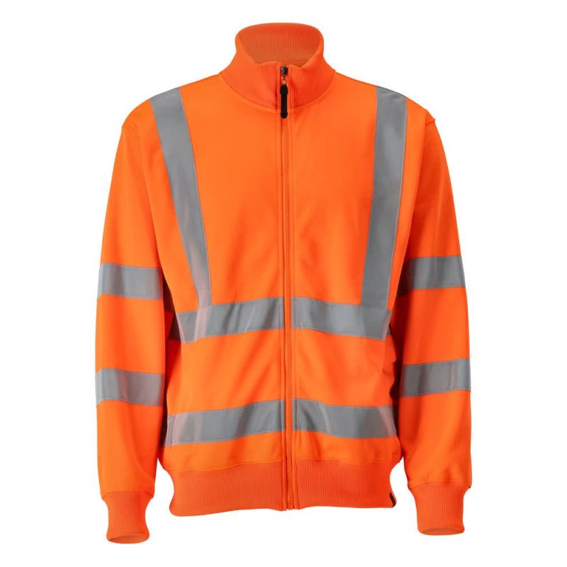 MASCOT® Maringa - Sweatshirt mit Reißverschluss, HI VIS ORANGE (100% Polyester, 280 g/m² )